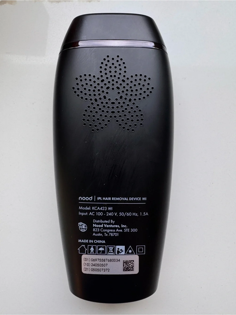 Nood The Flasher 2.0 IPL Permanent Hair Removal Device - Black Complete Set